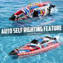 VOLANTEXRC Arrobolt Lumen S Brushless 35+MPH Fast RC Boat for Lakes RED