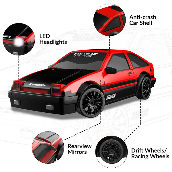 RACENT Zoom Master: 1:24 4WD, 10MPH, LED, Drift Ready EXHOBBY Dealer.