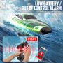 VOLANTEXRC Arrobolt Lumen S Brushless 35+MPH Fast RC Boat for Lakes Green