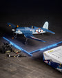 F4U 500mm RC Foam Airplane RTF with 2.4GHz Brushless Motor Gyro Stabilized for Beginners gift