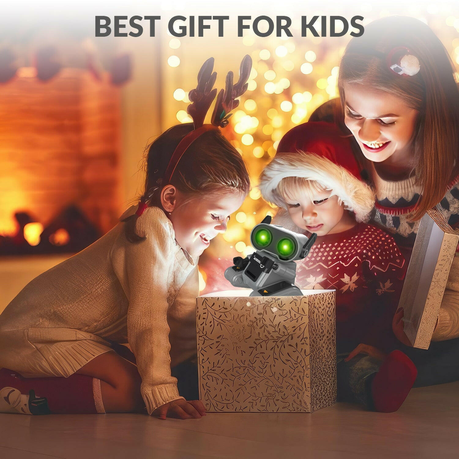 STEMTRON Rechargeable RC Robot Toys with Auto Demo, Dance Moves, Music for Kids (Black) EXHOBBY Dealer.