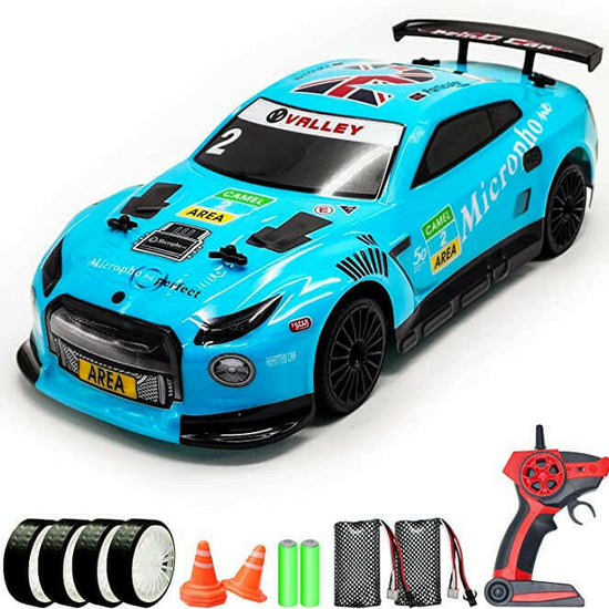 Racent Remote Control Drift Car 2.4Ghz 1:14 Scale RC Sport Racing Cars 4WD RTR Hight Speed RC Vehicle with LED Lights.