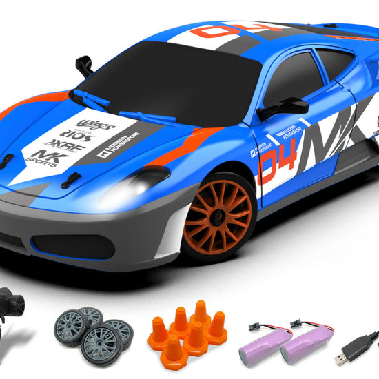 RACENT Speedster: 1:24 RC Car, 10MPH, LED, Drift Wheels EXHOBBY Dealer.