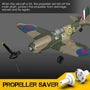 VOLANTEXRC Spitfire 4-CH Remote Control Airplane Ready to Fly for Beginners with Xpilot Stabilization System (761-12) RTF - EXHOBBY