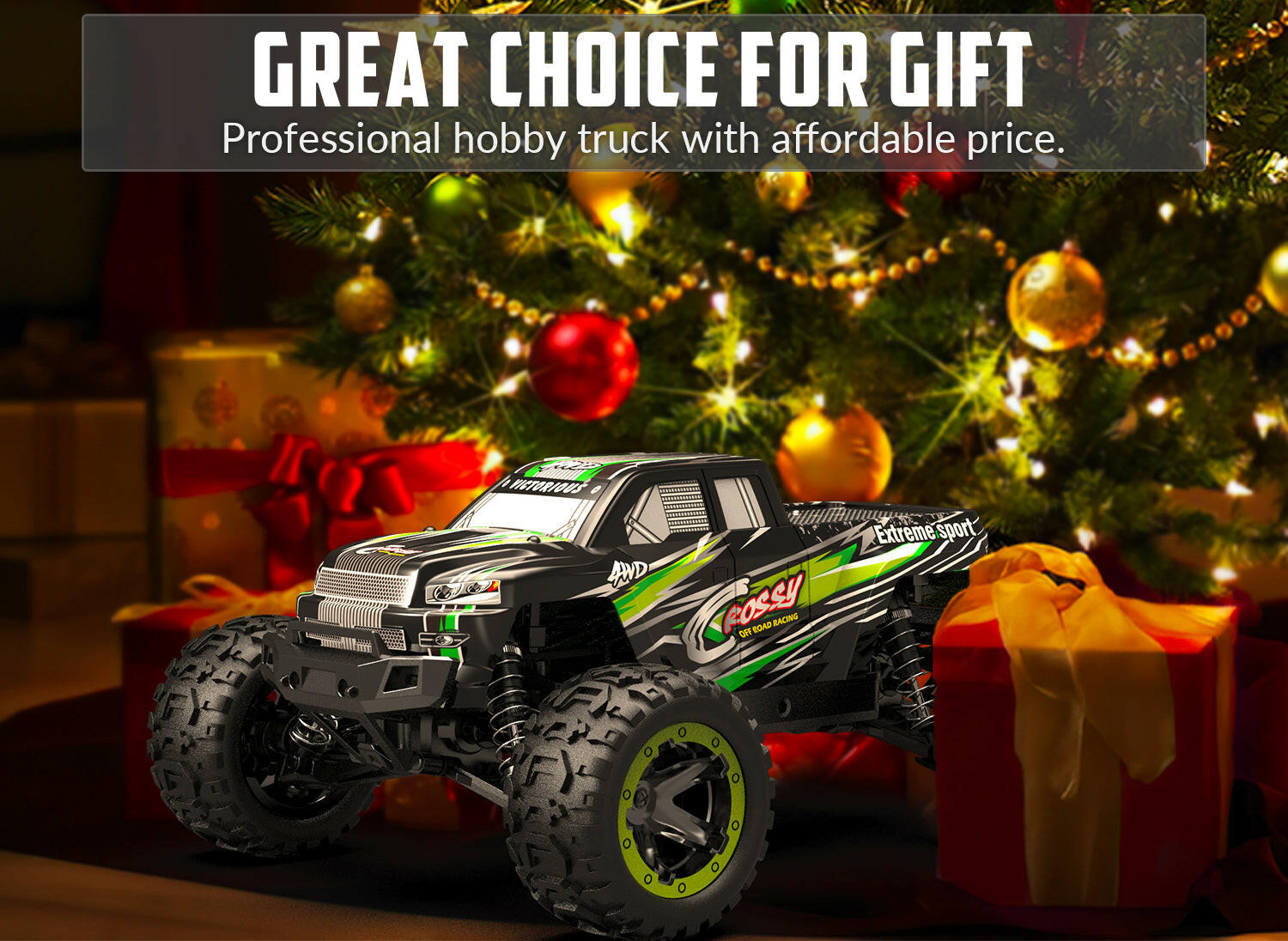 RACENT Crossy 1/16 RC Truck 30mph High Speed Racing Remote Control Car Great Gift EXHOBBY Dealer.