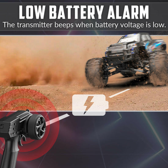 Racent Crossy Remote Control 4x4 RC Truck 1/16 Scale 30mph Fast High Speed 4WD Off Road （With Red Car Shell） EXHOBBY Dealer.