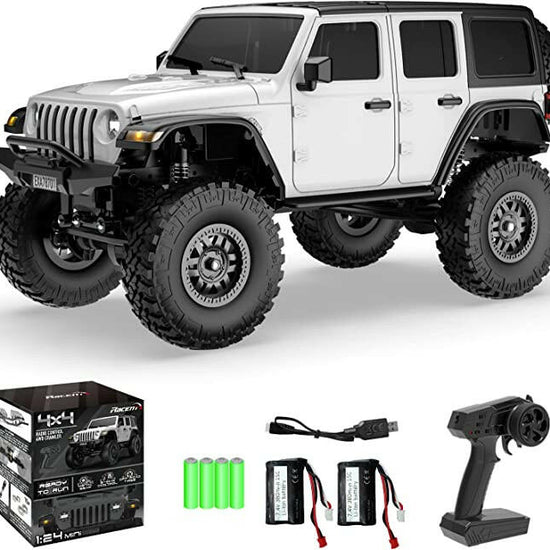RACENT RCS24 Off Road 1/24 RC Rock Crawlers with LED 4WD Remote Control Truck EXHOBBY Dealer.