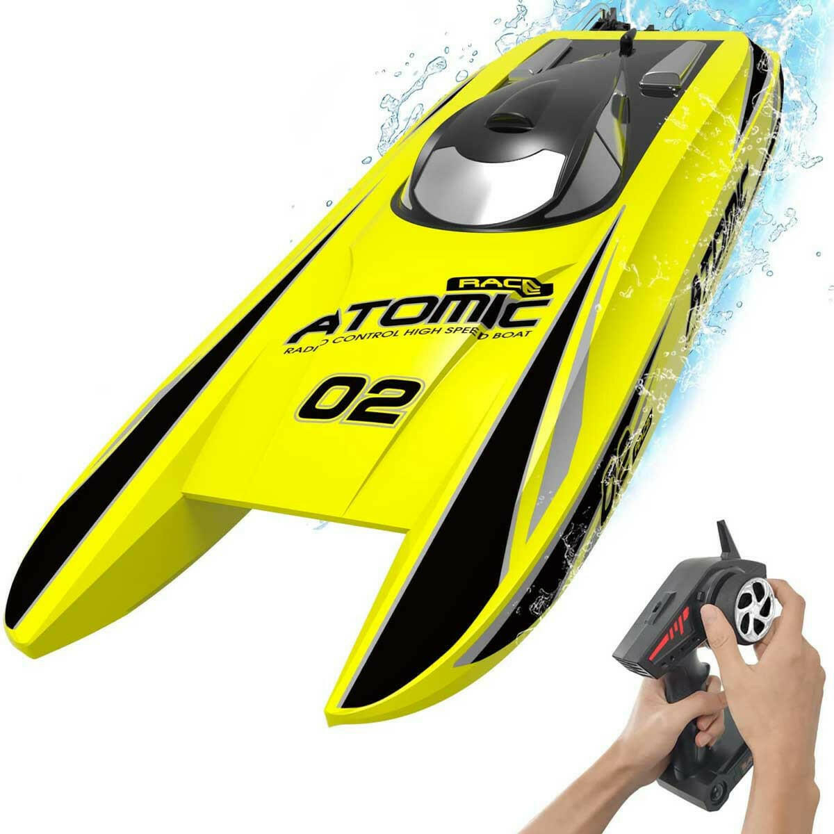 VOLANTEXRC Atomic 45mph High Speed Brushless Remote Control RC Boat (79204) RTR EXHOBBY Dealer.