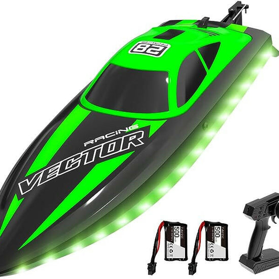 VOLANTEXRC RC Electric Boat 795-6 Green with Lights-EXHOBBY