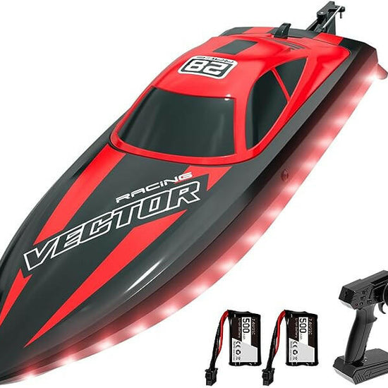 VOLANTEXRC RC Electric Boats 795-6 Red with Lights-EXHOBBY