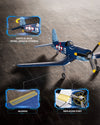 F4U 500mm RC Foam Airplane RTF with 2.4GHz Brushless Motor Gyro Stabilized for Beginners gift
