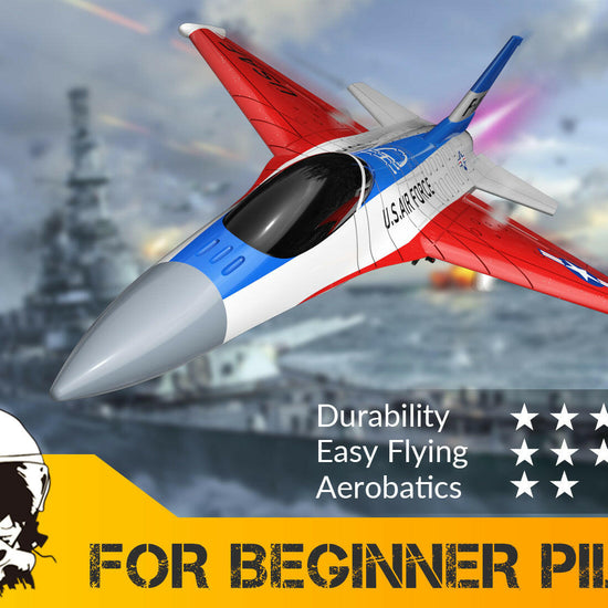 VOLANTEXRC F16 Falcon RC Fighter Jet for Beginners and kids Cool Lights Easy Fly EXHOBBY Dealer.
