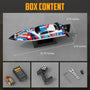VOLANTEXRC Arrobolt Lumen S Brushless 35+MPH Fast RC Boat for Lakes RED
