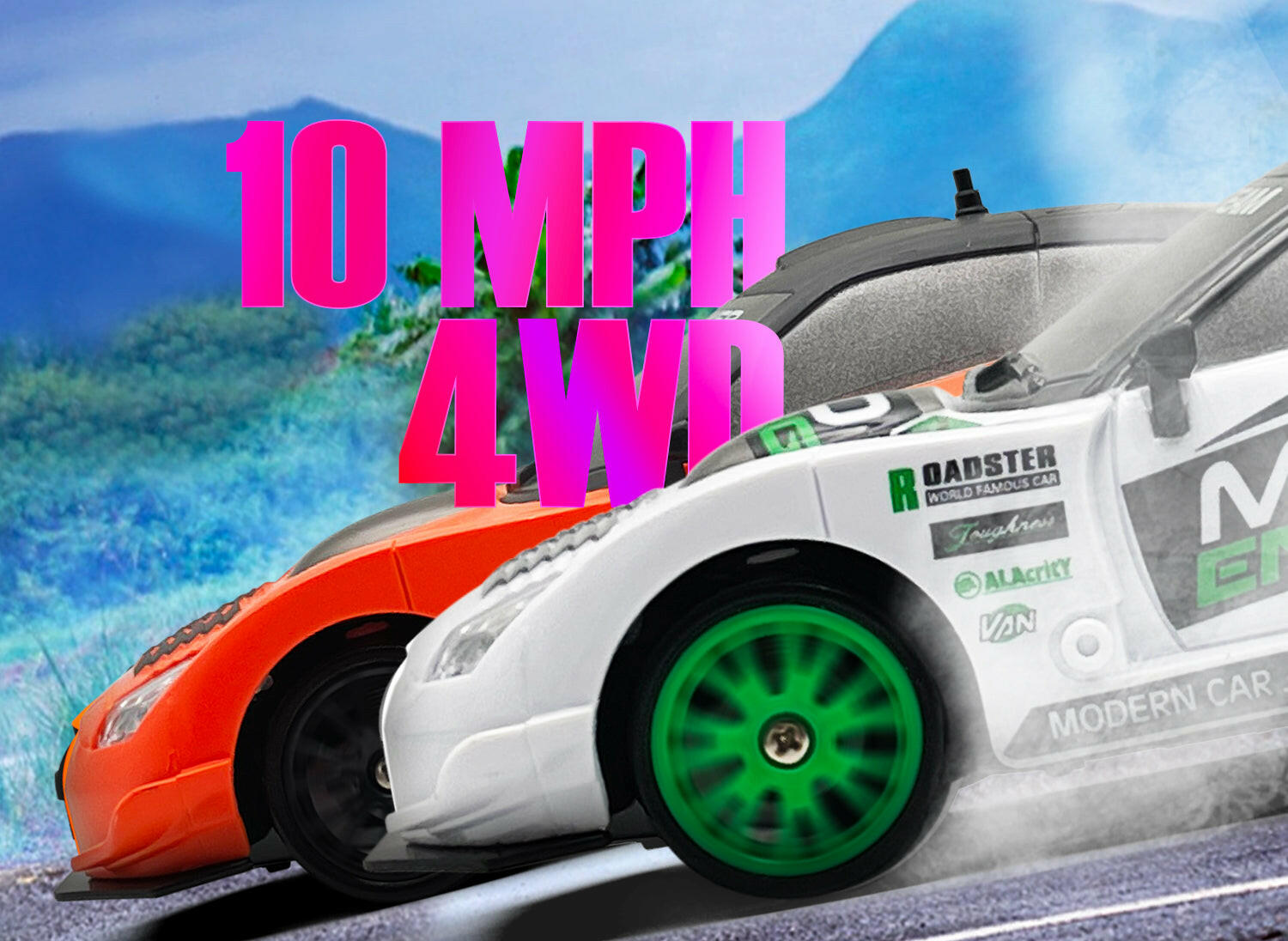 RACENT Blaze Racer: 1:24 Scale RC, 10MPH, LEDs, Drift EXHOBBY Dealer.