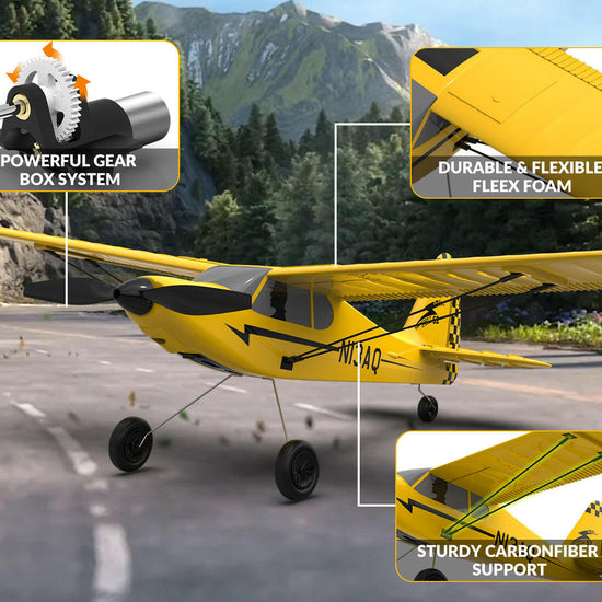 VOLANTEXRC Sport Cub 3ch Remote Control Airplane for Beginners Xpilot Stabilizer Easy Fly EXHOBBY Dealer.