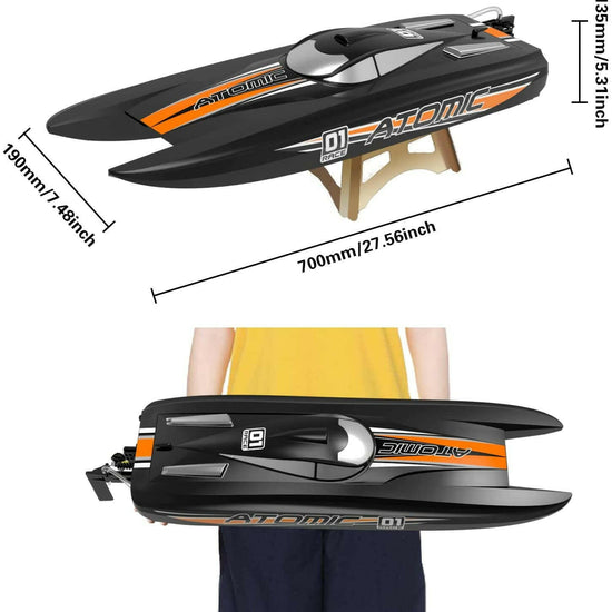 Atomic X 40mph High Speed RC Boat (792-6) RTR - EXHOBBY