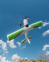 RC Foam Airplane Trainstar Stunt 500mm Wingspan RTF with 2.4GHz Brushless Motor and Gyro (Green)