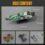 VOLANTEXRC Arrobolt Lumen S Brushless 35+MPH Fast RC Boat for Lakes Green