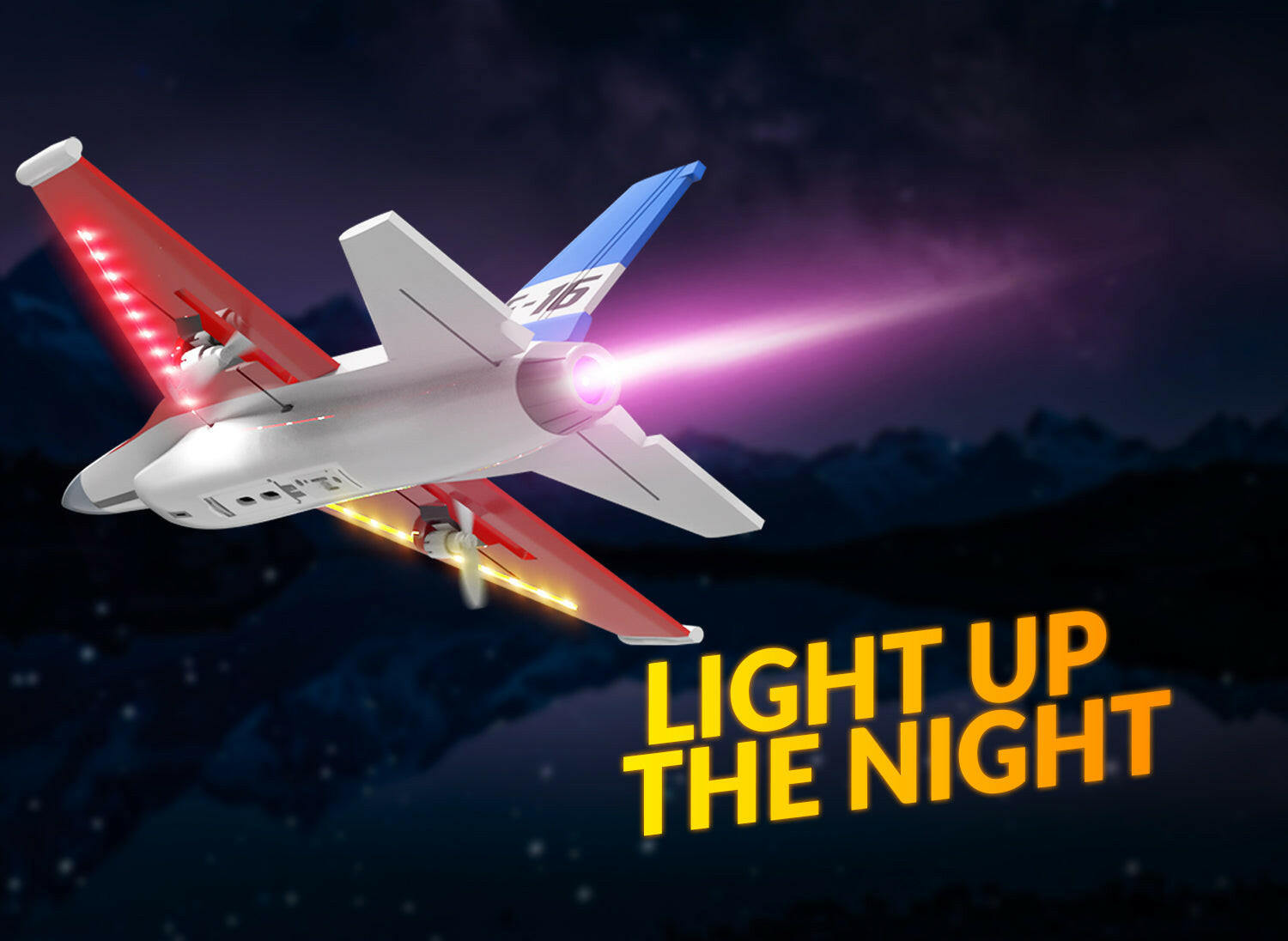 VOLANTEXRC F16 Falcon RC Fighter Jet for Beginners and kids Cool Lights Easy Fly EXHOBBY Dealer.