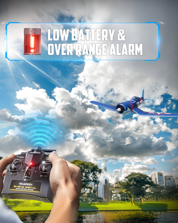 F4U 500mm RC Foam Airplane RTF with 2.4GHz Brushless Motor Gyro Stabilized for Beginners gift