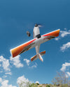 500mm RC Foam Airplane Trainstar Stunt RTF with 2.4GHz Brushless Motor Gyro Stabilized for Beginners (Orange)