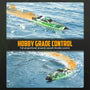 VOLANTEXRC Arrobolt Lumen S Brushless 35+MPH Fast RC Boat for Lakes Green