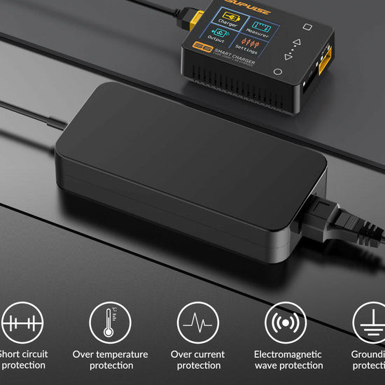 SUPULSE ADP200 - 200W RC Charger Adapter with XT60, Safety Certified