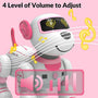 STEMTRON Programmable Interactive & Smart Dancing Remote Control Robot Dog Toy for Kids（Pink）.