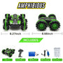 VOLANTEXRC All Terrain Amphibious Waterproof RC Monster Truck Stunt Car（green） - EXHOBBY