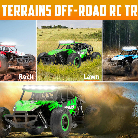 Racent 1:16 Scale All-Terrain Remote Control Rock Crawler Desert Racer (blue) EXHOBBY Dealer.