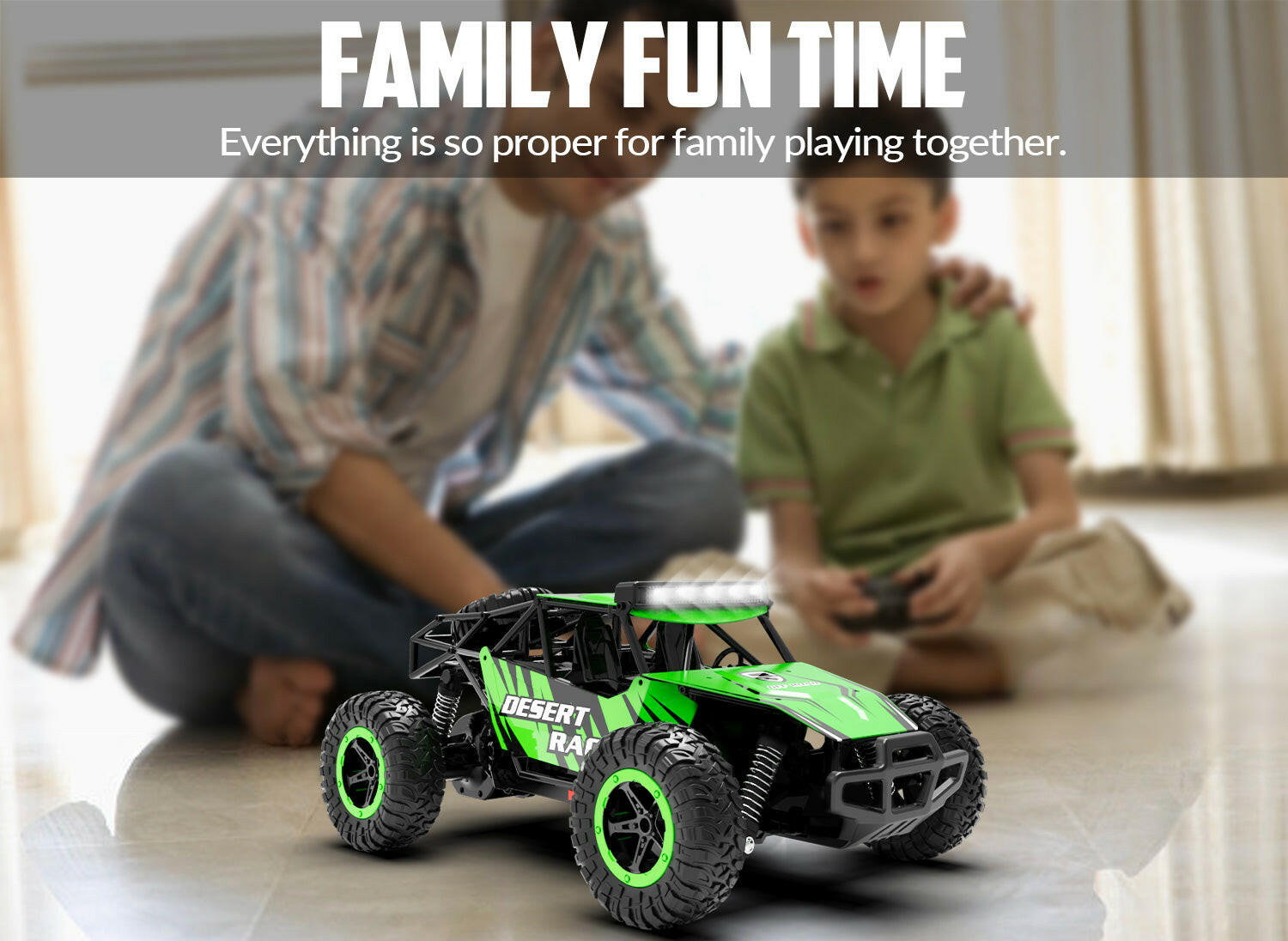 RACENT 1/16 All Terrain Remote Control Car for Kids Off Road RC Truck Desert Racer Great Gift EXHOBBY Dealer.